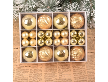 40 piezas decoración de árbol de Navidad con bolas navideñas