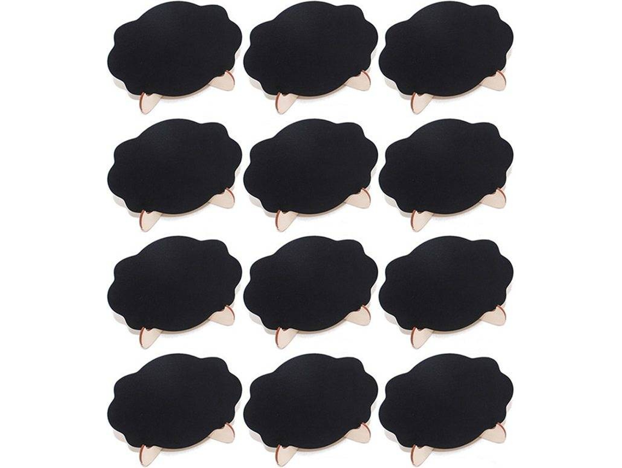 Conjunto de 12 Imanes HEAN Nuvens Pretas (Negro)