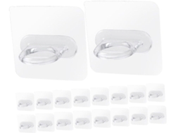 25 Piezas Adhesivos Cortinas Soporte Barra Cortina