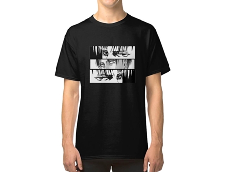 Camiseta ROCKINSTONE Levi Ackerman Algodón para Hombre (2XL)