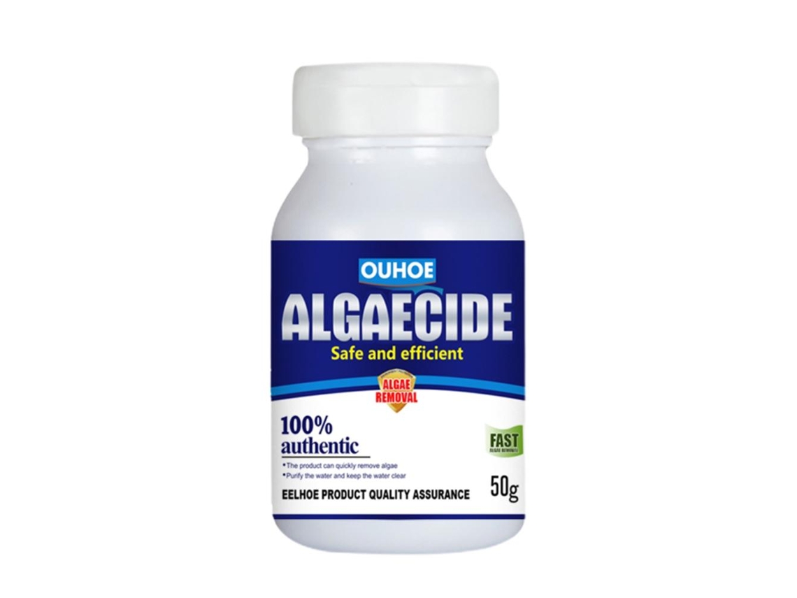 Alguicida de 50 g para acuarios: controla las algas y el musgo.