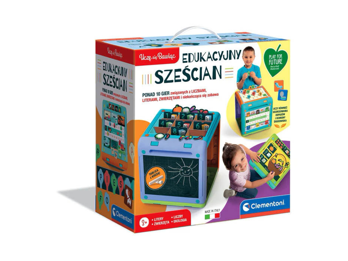 Clementoni 50695 Cubo Educativo Aprendo Jugando