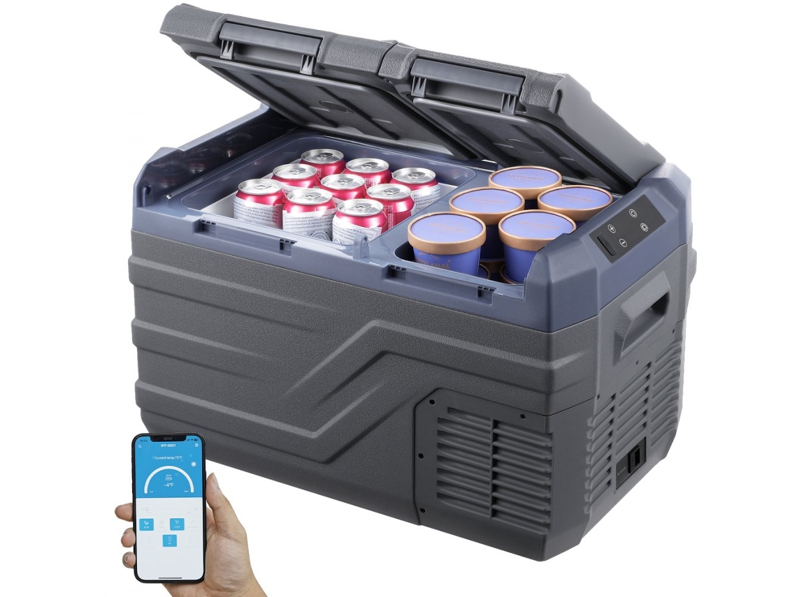 Conjunto refrigerado portátil Tekmaquinas de 25L con compresor y doble zona