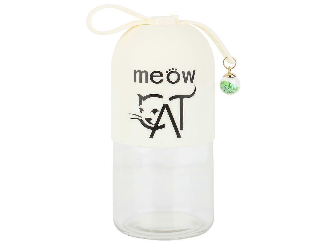 2kpl Lasinen Vesikuppi 16oz500ml Slowmoose (Bambukansi Olki)