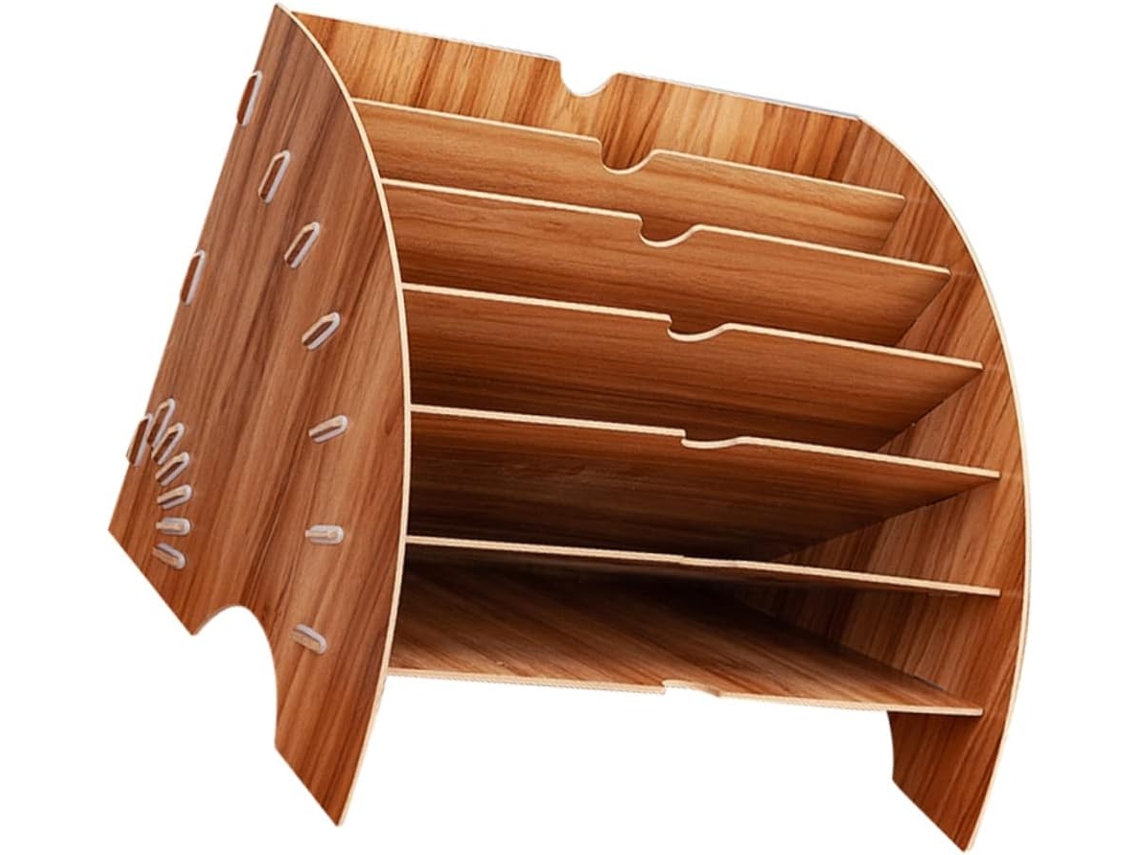 Estantería De Oficina Con Forma De Abanico, Soporte Para Documentos Para Estudio/biblioteca.