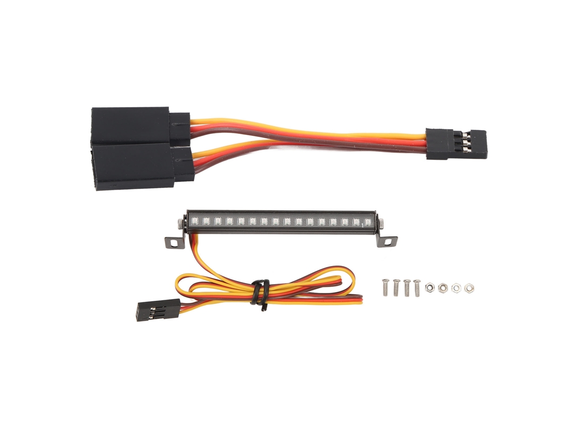 Luz Techo Coche Rc 16led Resistente Alta Dureza Colorido Reemplazo Para Traxxas Trx4m Defender