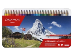 Lápiz CARAN D'ACHE Prismalo Caja Metálica con 40 Colores