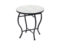 WELLHOME Mesa bistro de diseño mosaico Ø38x40cm