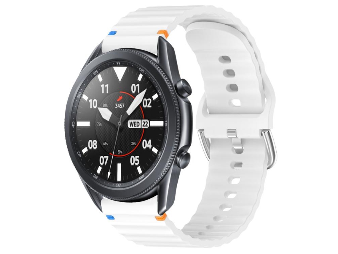 Correa para Samsung Galaxy Watch 3 (45 mm) - Silicona con textura ondulada cosida (22 mm)