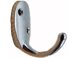 Gancho De Pared De Aleación De Zinc De 29,5 Mm Para Toallas, Ropa, Baño, Cocina, Plata Brillante, 1 Pieza.