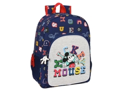 Mochila Escolar Mickey Mouse Clubhouse Solo Un Azul Marino Azul 33 x 42 x 14 cm