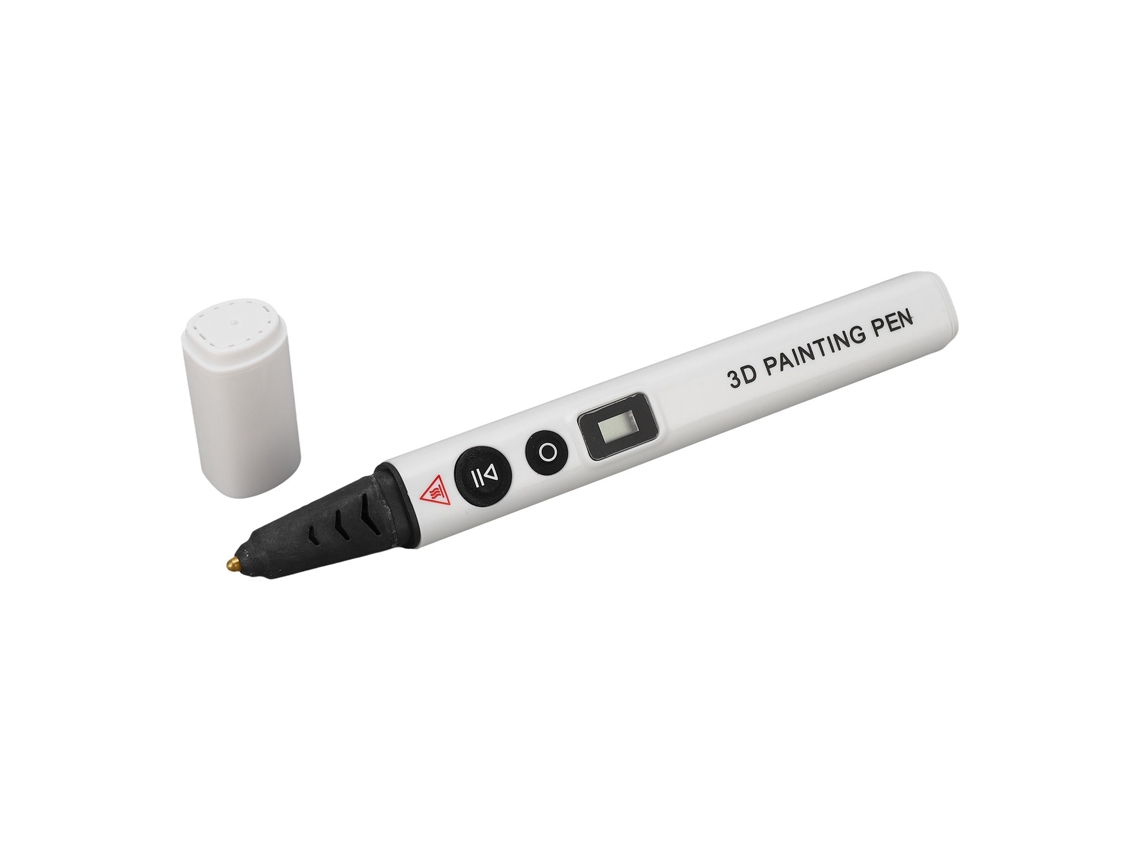 Lápiz De Impresión 3d De Alta Temperatura Con Pantalla Lcd Ergonómico Para Pla Abs Blanco