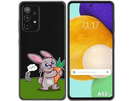Carcasa Samsung Galaxy A52 / A52 5G / A52s 5G TUMUNDOSMARTPHONE Conejo Multicolor