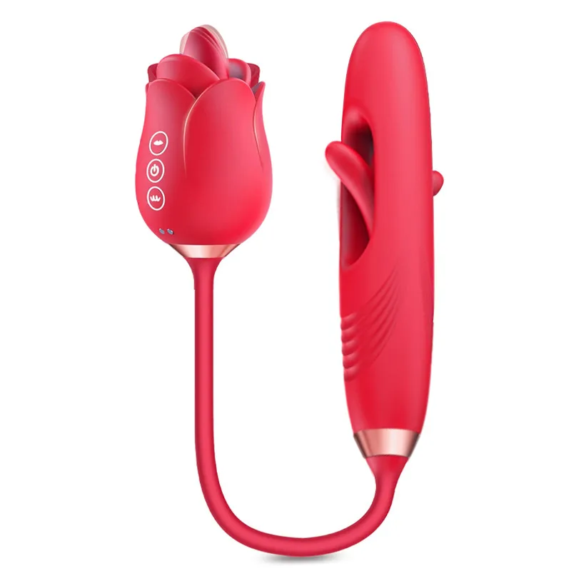 Vibrador 4 En 1 Para El Punto G Femenino, Juguete Sexual Rosa