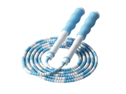 Cuerda Para Saltar Ajustable Para Niños De 2,8 M, Estilo Bambú, Para Fitness, Estudiantes, Color Azul.