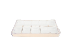 Caja De Almacenamiento De Piezas De Reloj Con 5 Compartimentos, De Acrílico Y Goma Para Reparación.