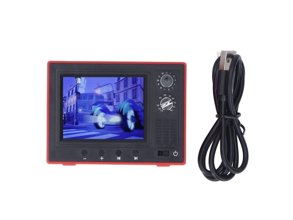 Miniatura De Casita De Juegos Con Televisor, Estilo Retro Antiguo, Juguete Móvil Simulado, Para Jugar.