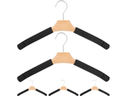 Diseño Madera Oscura Marcas Juego 5 Acolchado Esponja Antideslizante Cómodo Abrigos Vestirse Forma Organizada