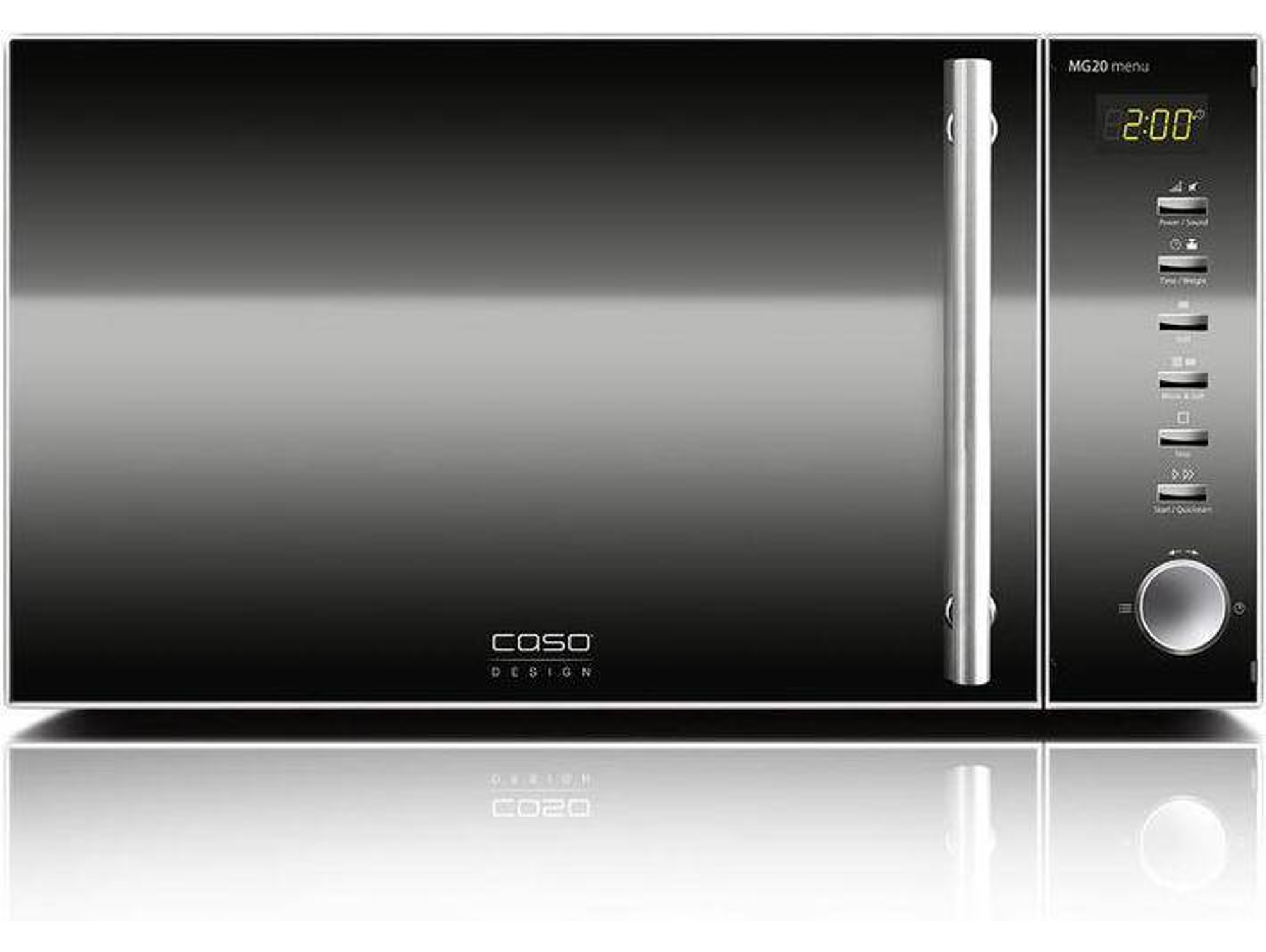Microondas CASO 2 en 1 MG20 (20 L - Con grill - Inox)
