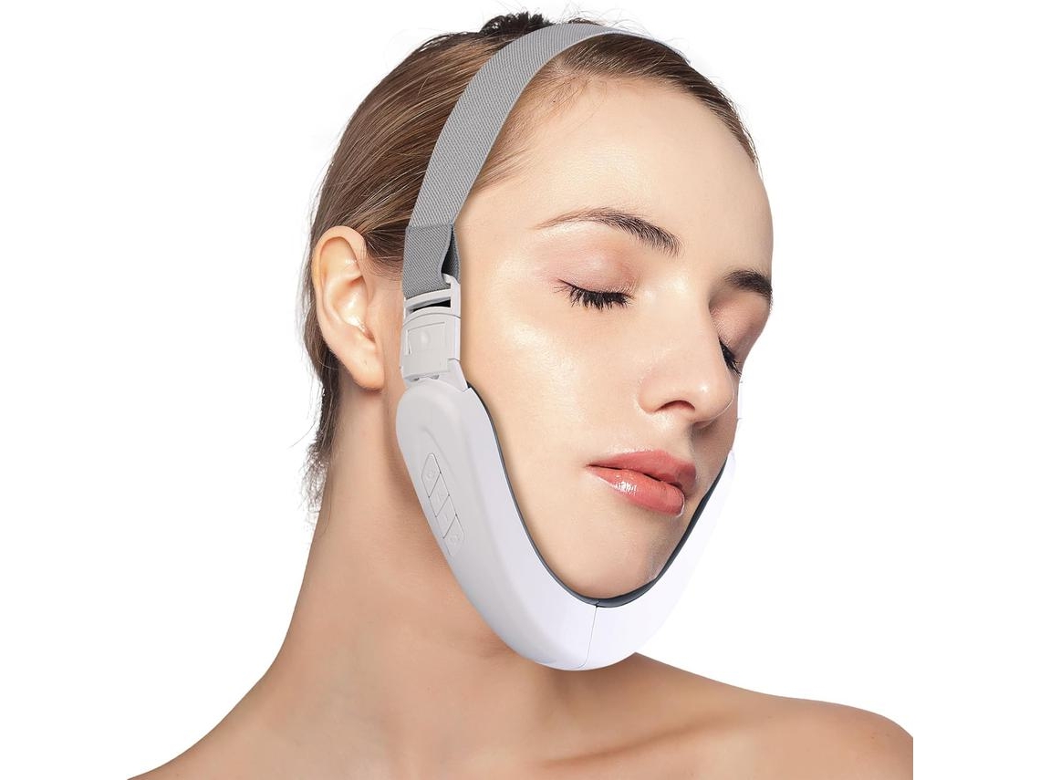 Dispositivo de papada Eliminador eléctrico de máquina de cara en V con 6 modos y 12 engranajes de intensidades ajustables Masajeador facial portátil Máquina de papada para cara en IKIKSO