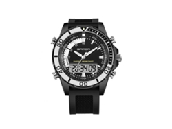 Reloj Electrónico Sanda Multifuncional Impermeable Doble Display Deportivo Negro