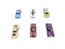Conjunto De 6 Carros Mini De Liga Para Meninos: Brinquedo Carro De Corrida Com Mola