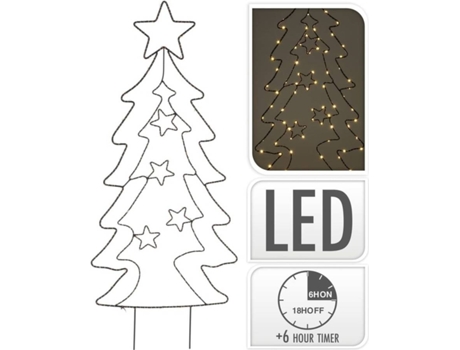 Ambiance Árbol de Navidad estaca con 90 LED