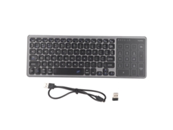 Teclado inalámbrico con panel táctil - Gris