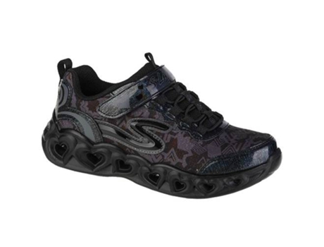 Zapatillas Deportivas SKECHERS Heart Lights (Negro - Tejido- 35)
