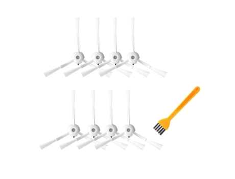 9pcs escova lateral para xiaomi roborock t8 robô limpeza de piso sobressalente