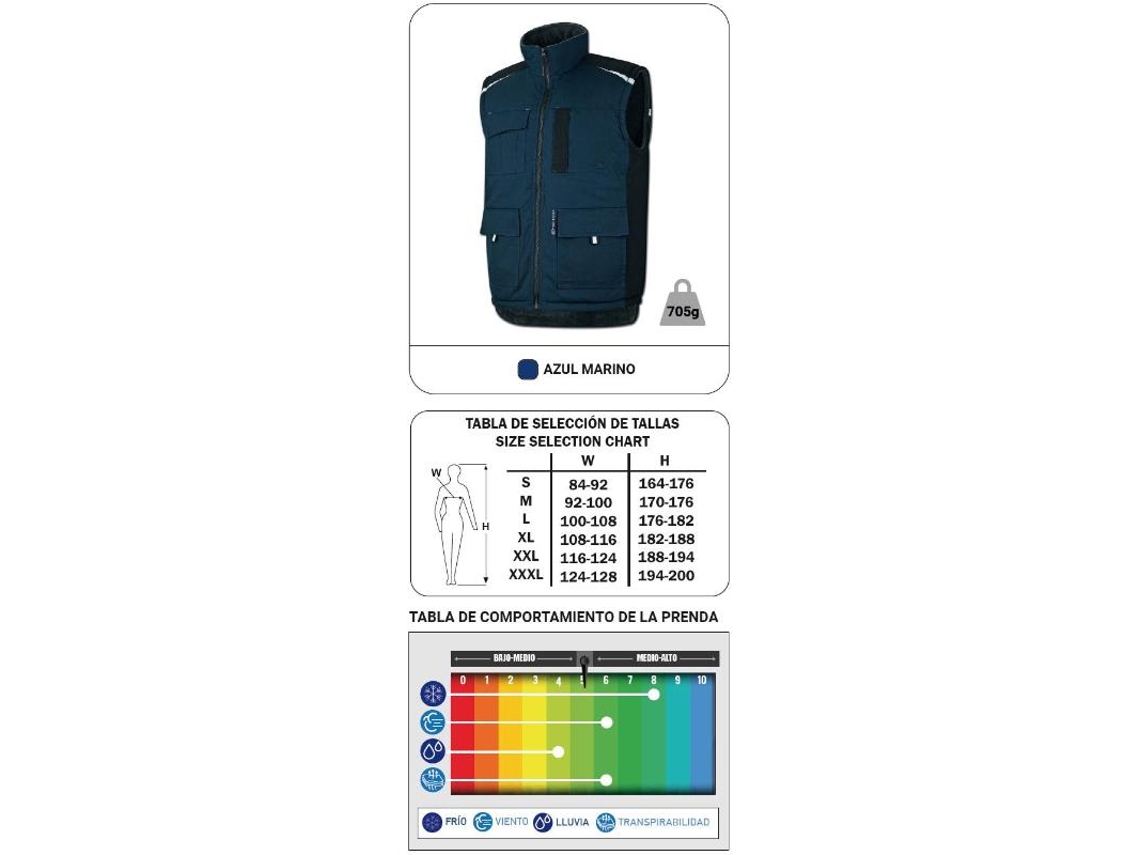 Marca ropa frio chaleco nautico nerthu azul marin m vpamm