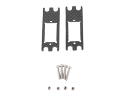 Mali placa Adaptadora de Servo de Fibra de Carbono Leve Preta para Carro Rc Vp Vs4 10 Vs4 10 Pro 2 Pcs