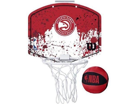 Canasta de Baloncesto WILSON Mini NBA Atlanta Hawks Multicolor (Única)