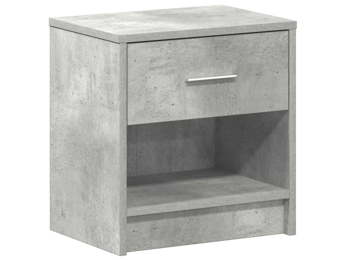 Mesita de noche 39x28x41 cm Gris cemento EXCLUSIVA DE MAISON