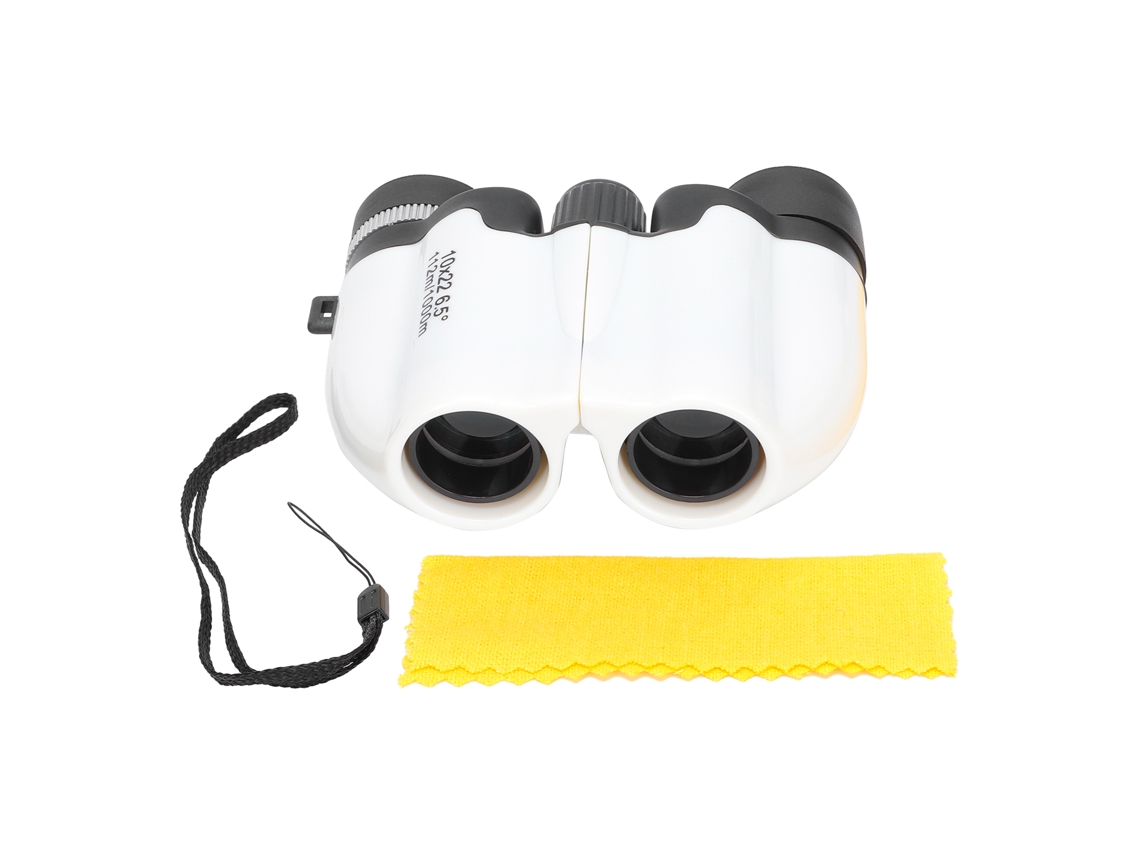 Telescopio Binocular Compacto Ziyouhu 10x22 Para Niños Con Imagen Hd, Portátil, Ld-104 Blanco