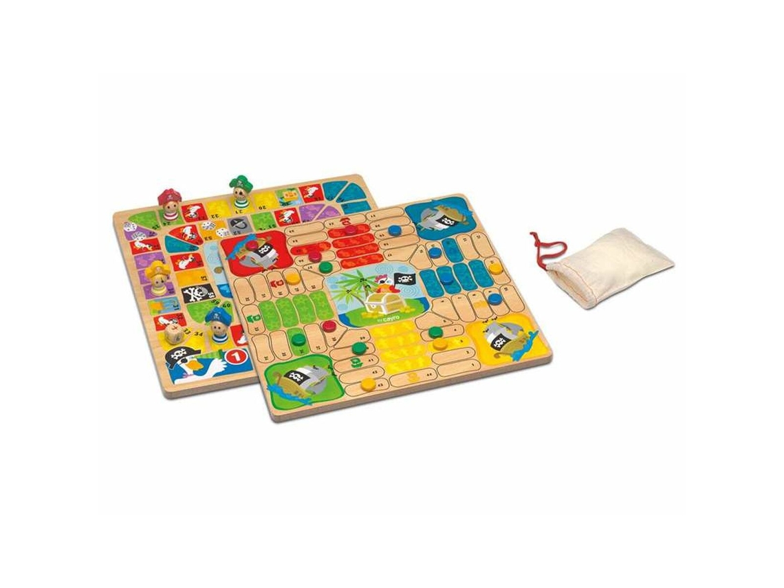 Juego para Niños CAYRO de Parchís y Oca  29 x 29 cm (Edad Mínima Recomendada: 3 años)