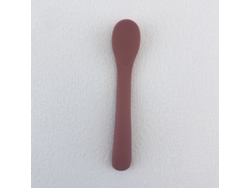 (morado-rojo) Cuchara De Silicona Para Bebé Con Mango Largo, Libre De Bpa, Diseño De Cuchara Para Alimentación De Bebés.