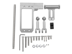 Soporte De Servo Con Enlace De Dirección Hidráulica Aluminio Color Titanio Alto Resistencia Ajustable Para Coche Rc Vp F10 1/10