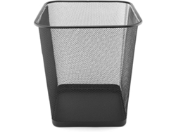 Oficina - Papelera De Oficina De 18 Litros: Material De Malla Metálica, Excelente Durabilidad, Utilizable En Cocinas O Dormitorios, Limpieza