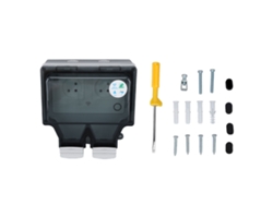 Conexión impermeable Primerox Wifi IP66 de 16 A y 110-250 V para uso en exteriores.