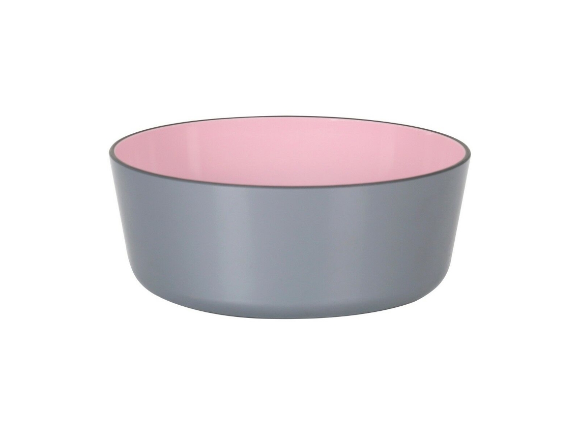 Cuenco Melamina Rosa/Gris 600 ml 14 x 6 cm
