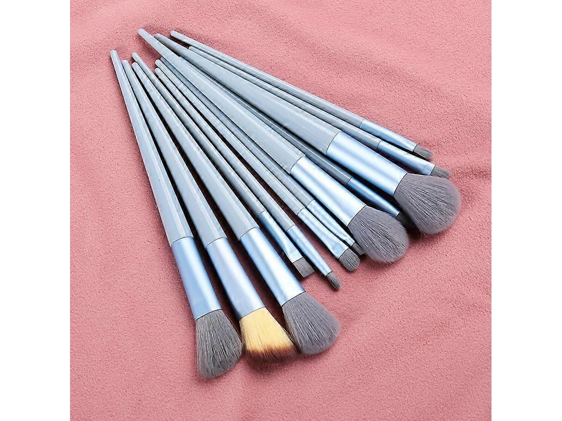Juego de 13 brochas de maquillaje: corrector, rubor, polvos, sombras de ojos, iluminador y base. Herramientas de belleza Everley891.