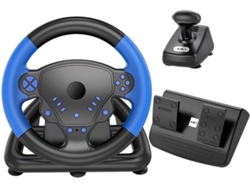 Volante De Corrida Sem Fio Com Controle Ergonômico Para Ps4, Pc E Smart Tv