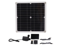 Kit De Bomba De Agua Solar De 100 W Con Panel Solar, Batería Y Control Inteligente Para Riego Y Fuentes.