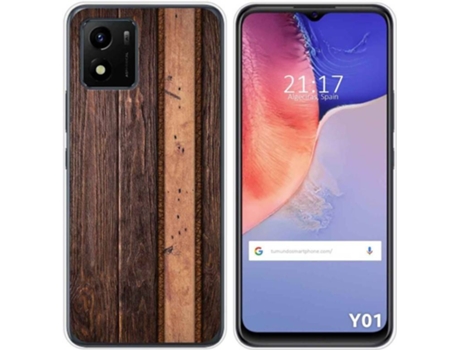 Carcasa Vivo Y01 TUMUNDOSMARTPHONE Dibujos Madera 05 Multicolor
