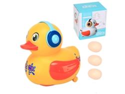 Pollo/pato De Juguete Eléctrico Que Pone Huevos Con Luces, Sonido Y Música Para Niños.