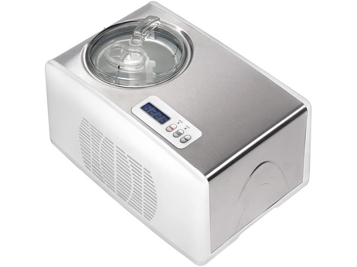 Máquina de helados Melchioni Frosty Family, máquina automática para hacer helados con turbina de hielo, 60 minutos de funcionamiento, enfriamiento automático, 150 W.