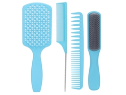 Vlrla-4 Unidades Cabelo Brush Comb Styling Conjunto Blue Box Packed