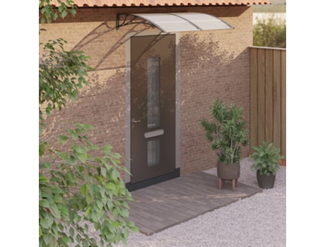MAISON EXCLUSIVE - Marquesina de puerta policarbonato negro 150x100 cm