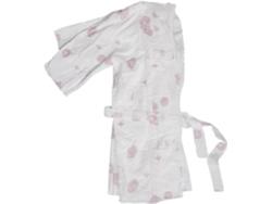 Algodón Viajes Bata De Estilo Kimono, Larga